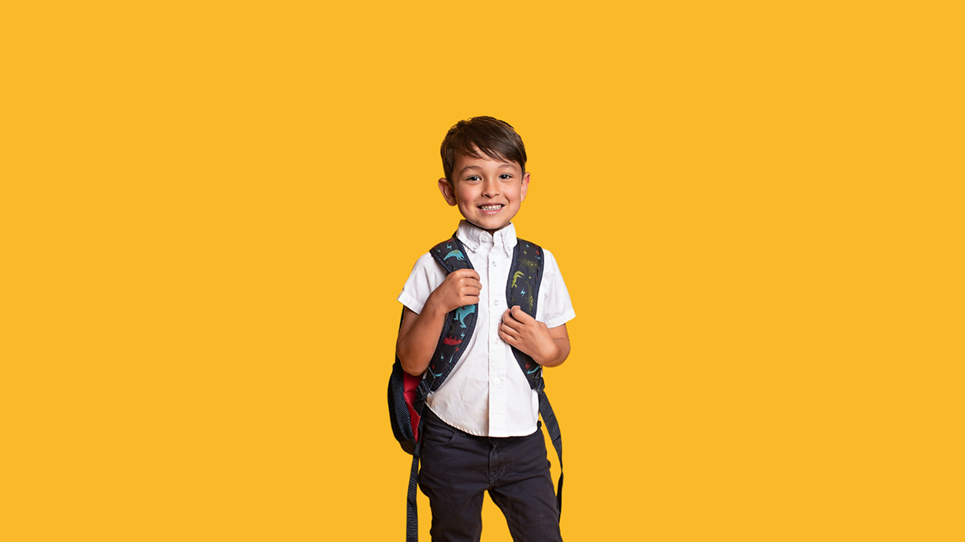 boy with backpack